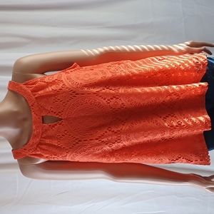 TACERA Medium Orange Tank Top